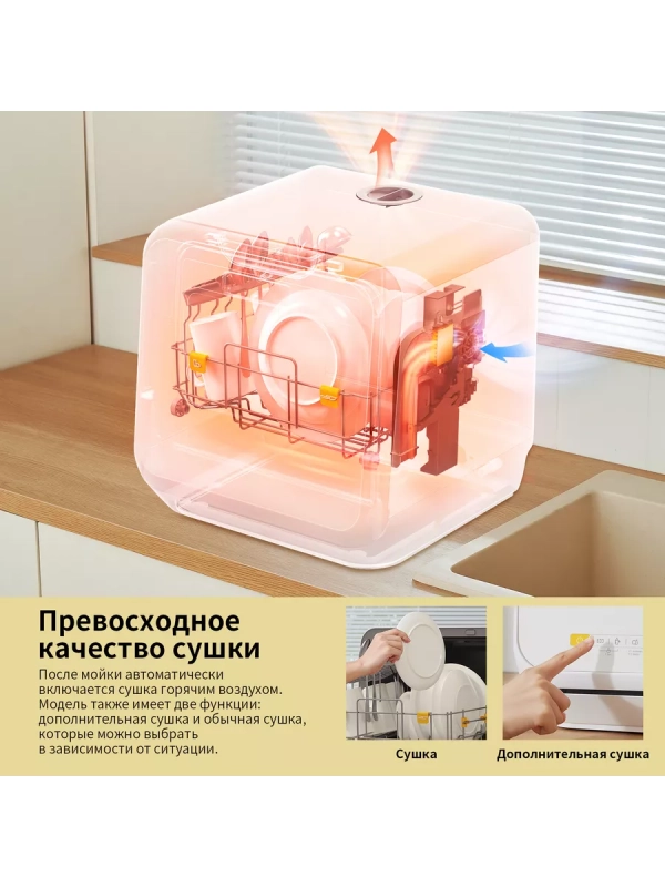 Компактная настольная посудомоечная машина CDWC421BL-i Wi-Fi Компактная настольная посудомоечная машина CDWC421BL-i Wi-Fi