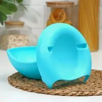 Тарелка для семечек и орехов, с подставкой для телефона, 20&times;11 см, пластик, МИКС