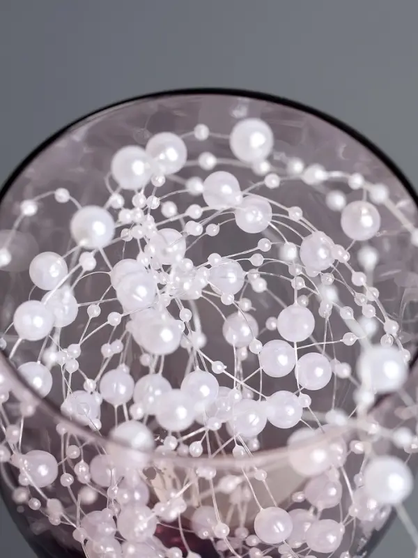 Гирлянда для декора из бусин, жемчужный Гирлянда для декора из бусин, жемчужный