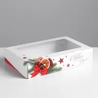 Коробка складная «С Новым годом!», 20 х 12 х 4 см