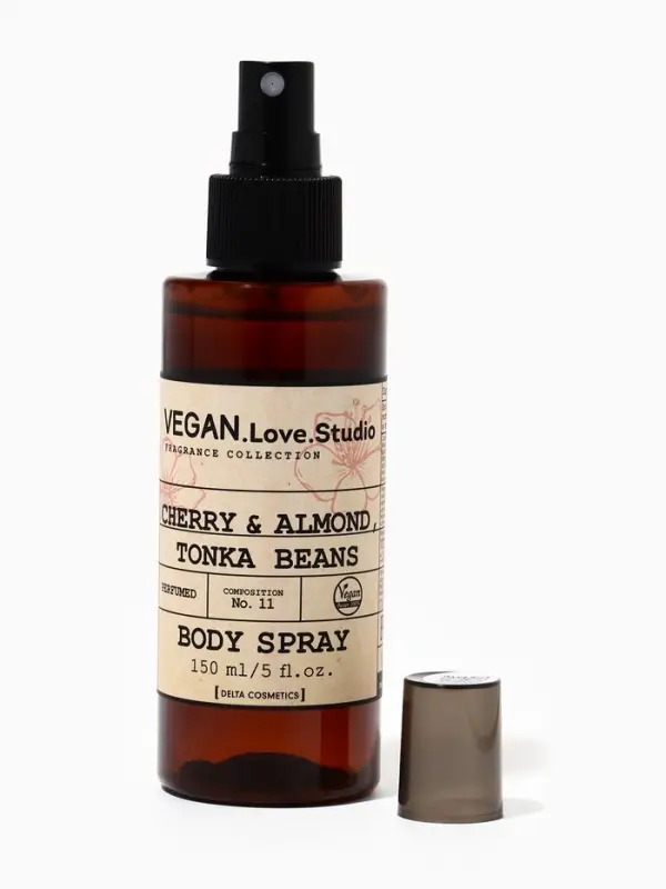 Мист парфюмированный спрей для тела VEGAN.Love.Studio Cherry, Almond, Tonka Bean, 150 мл