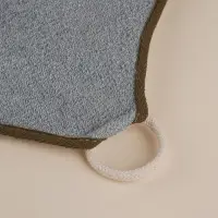 Мочалка массажная SL Home &laquo;Ортика&raquo;, бамбуковое волокно, 21&times;20.5 см, серая