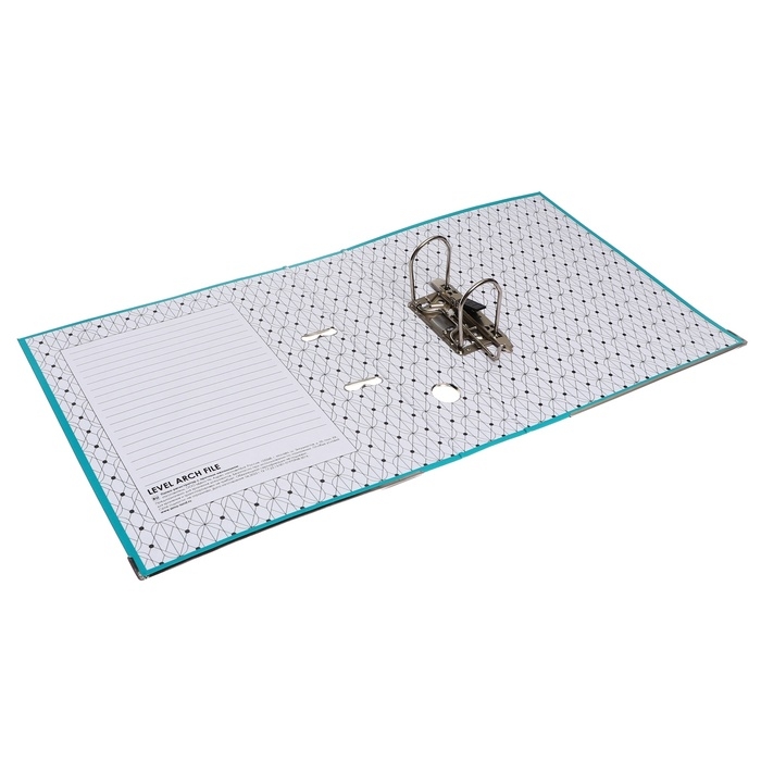 Папка-регистратор А4, 75 мм, Calligrata, ПВХ, металлическая окантовка, карман на корешок, собранная, бирюзовая Папка-регистратор А4, 75 мм, Calligrata, ПВХ, металлическая окантовка, карман на корешок, собранная, бирюзовая