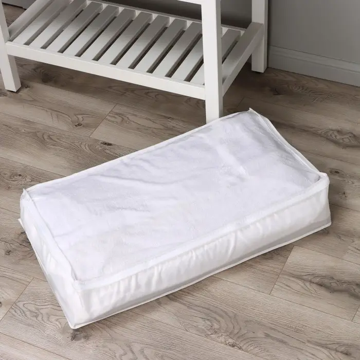 Кофр для хранения вещей LaDо́m, 80&times;45&times;15 см, белый