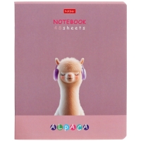 Тетрадь 48л кл "ALPACA", обл мел карт, скругл углы, лам Soft-touch, офс 60-65г/м², 5В МИКС