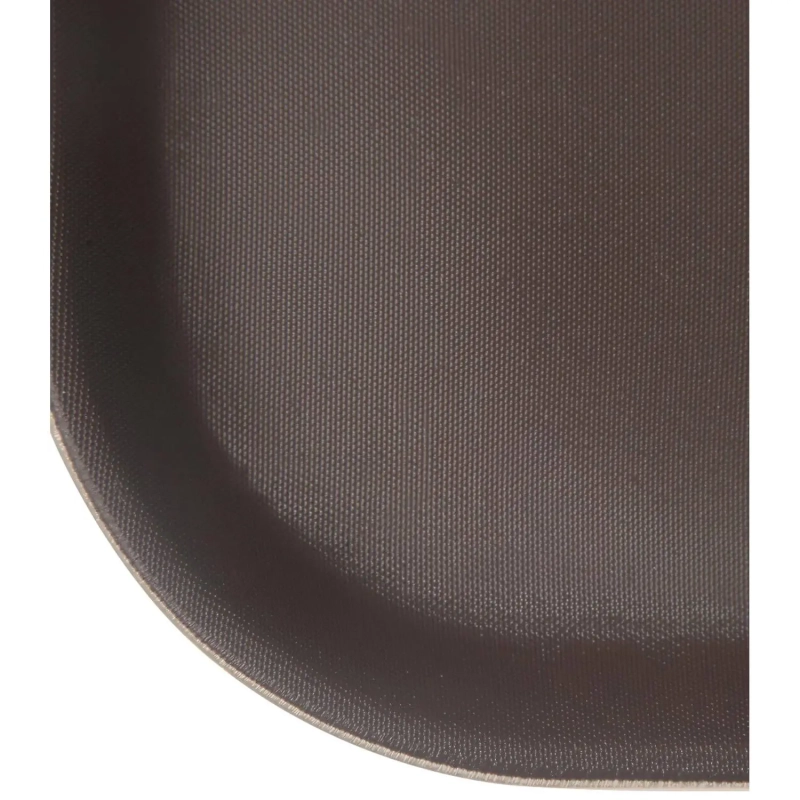 Поднос прорезин.прямоуг.14''х18''(455х355) корич., кт06