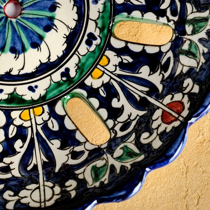 Набор чайный Риштан, 9 предм: чайник 1л., 6 пиал 9,5см, конфетница 23см, сахарница 250м Набор чайный Риштан, 9 предм: чайник 1л., 6 пиал 9,5см, конфетница 23см, сахарница 250м