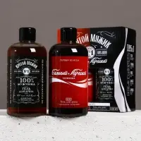 Подарочный набор &laquo;Крутой мужик&raquo;: гель для душа виски и кола, 2&times;500 мл, Чистое счастье
