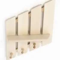 Полка - вешалка "Зебра" 3 крючка 33х51х10 см