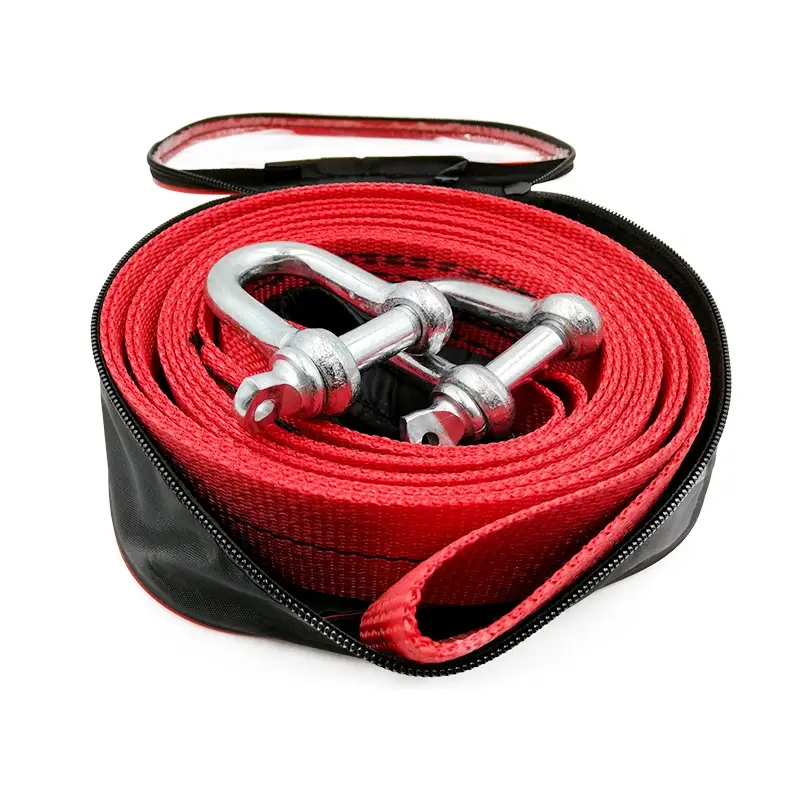 Трос буксировочный (усиленный) AVS EXPERT ST-75B 7т 5м.шаклы (сумка)