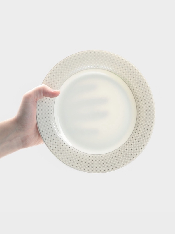 Тарелки WY Eternal, d=20.5 см, набор 2 шт., фарфор, белые