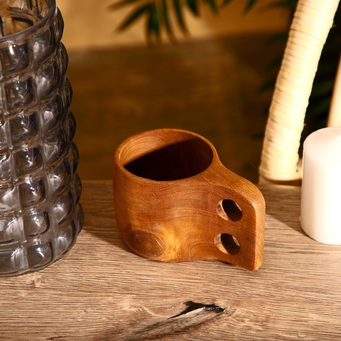 Кружка 12х8х12 см, тиковое дерево Кружка 12х8х12 см, тиковое дерево