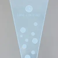 Пакет цветочный Конус, голубой, 28×9×44 см±1 см