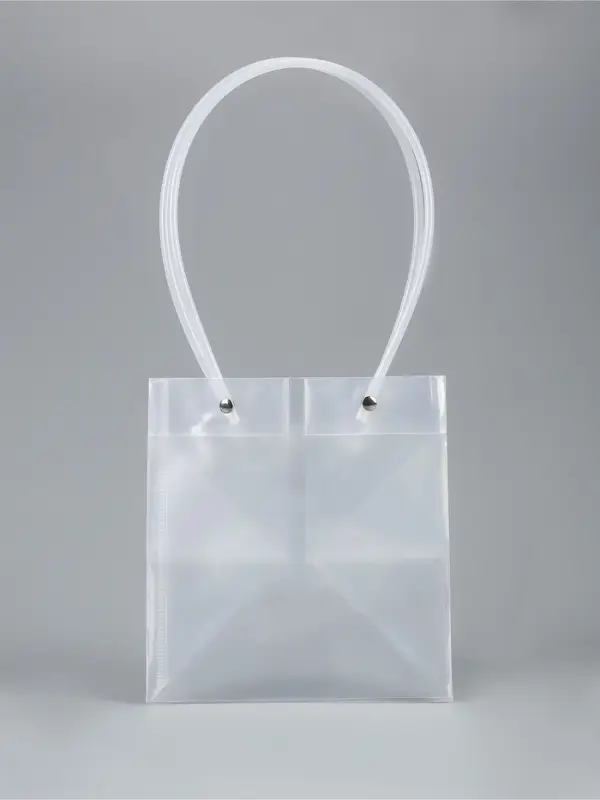 Пакет подарочный с квадратным дном, прозрачный, 16&times;15&times;17 см