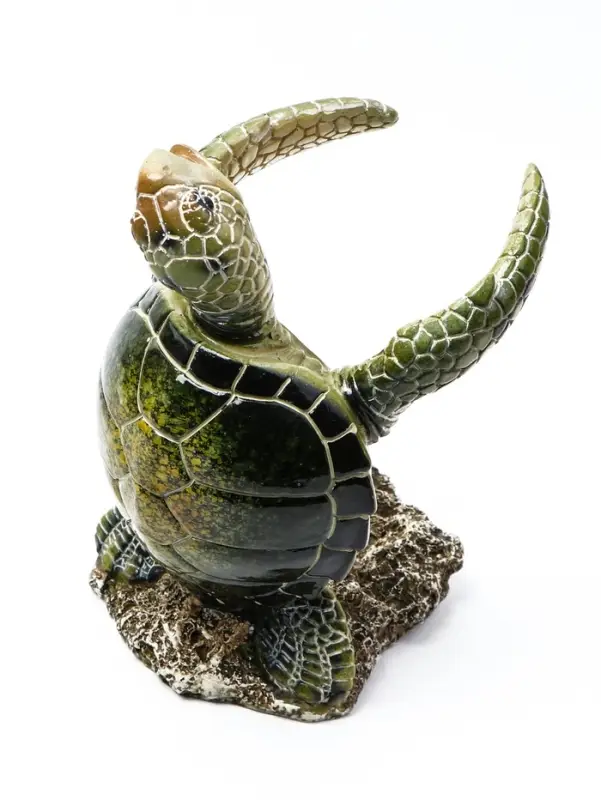 Подставка под бутылку TAKE IT EASY &laquo;Черепаха&raquo;, полистоун, зелёная, 12&times;11&times;19 см