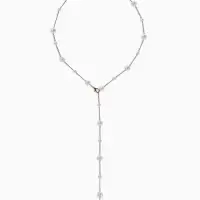 Кулон трансформер &laquo;Россыпь жемчуга&raquo;, бусины №6.8, L=50 см, белый в золоте