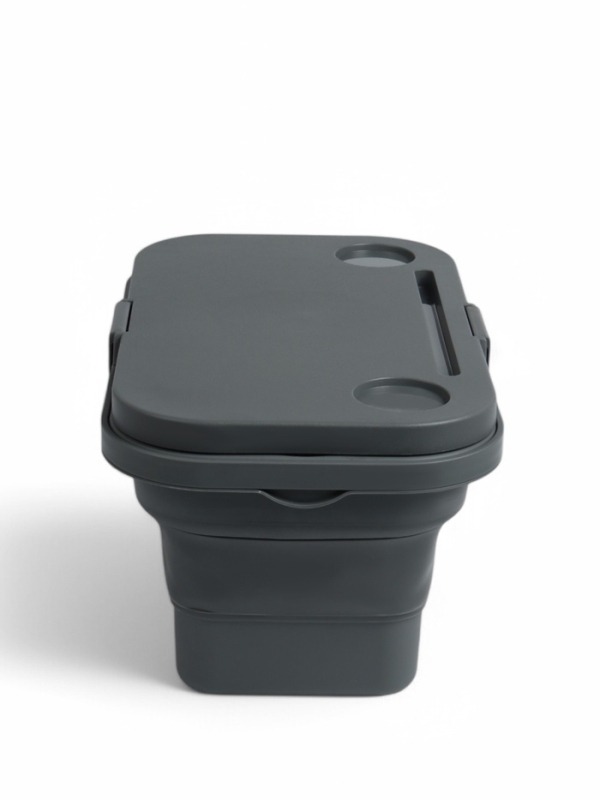 Корзина - столик Maclay 2 в 1, складная, 47 х 28,5 х 23,5 см, стол 45 х 28 х 16 см, серая Корзина - столик Maclay 2 в 1, складная, 47 х 28,5 х 23,5 см, стол 45 х 28 х 16 см, серая