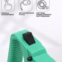 Рулетка малая, 3 м, до 18 кг, зелёная