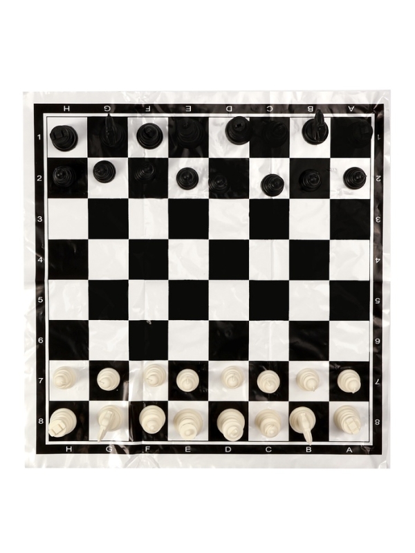 Шахматы 30 х 30 см, король h-5 см, d-2.2 см, фигуры пластик Шахматы 30 х 30 см, король h-5 см, d-2.2 см, фигуры пластик