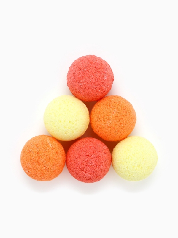 Набор бомбочек для ванны в пакете Набор бомбочек для ванны в пакете "Зимняя сказка", 6 шт по 20 гр, апельсиновый пирог