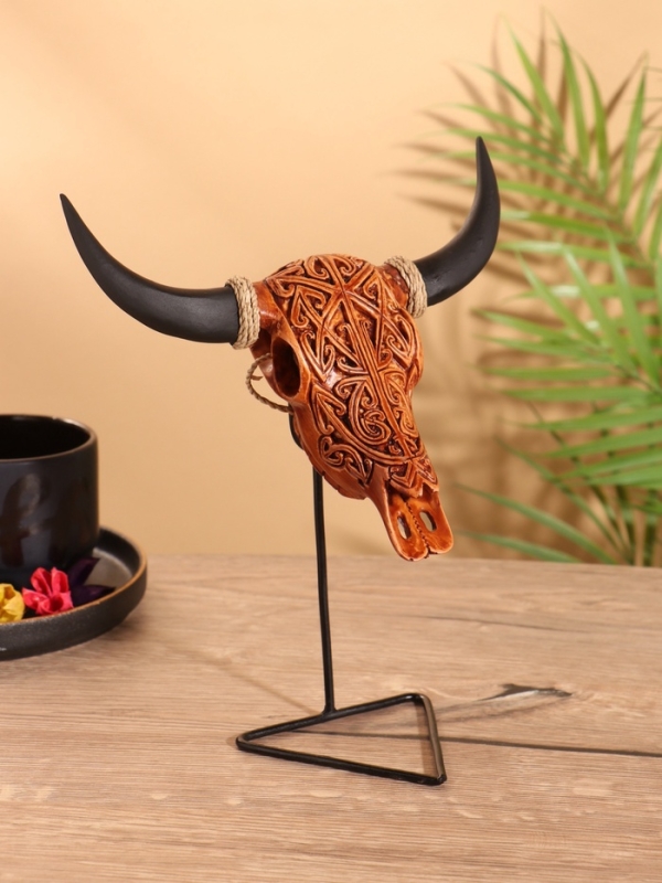 Сувенир «Череп буйвола», на стойке, 18×10×21 см Сувенир «Череп буйвола», на стойке, 18×10×21 см