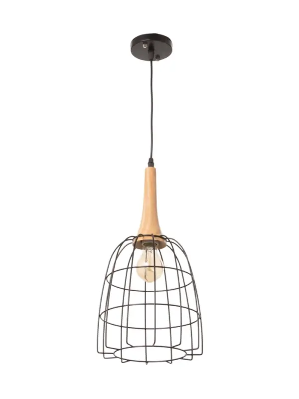 Светильник BayerLux &laquo;Чикаго&raquo;, 1&times;40 Вт, Е27, черный/коричневый, 24.5&times;24.5&times;44(144) см