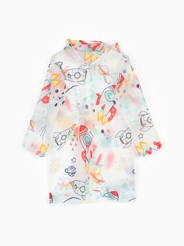 Дождевик детский &laquo;Космос&raquo;, рост 125-155