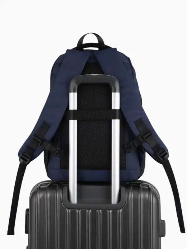 Рюкзак, водонепроницаемое дно, 2 отделения, 3 кармана, 31&times;14.5&times;45 см, синий