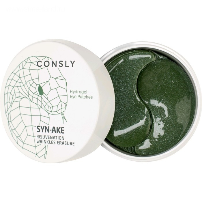 Гидрогелевые патчи для области вокруг глаз Consly, с пептидом Syn-Ake, 60 шт. Гидрогелевые патчи для области вокруг глаз Consly, с пептидом Syn-Ake, 60 шт.
