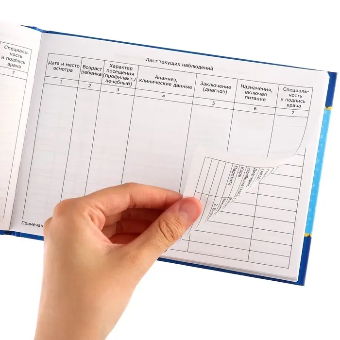 Медицинская карта &laquo;История развития ребёнка&raquo;, Микки Маус, 40 листов