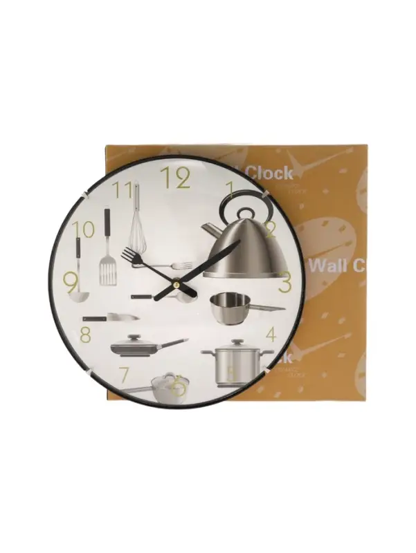 Часы настенные классические &laquo;Пора готовить&raquo;, для кухни, бесшумные, плавный ход, d=30 см