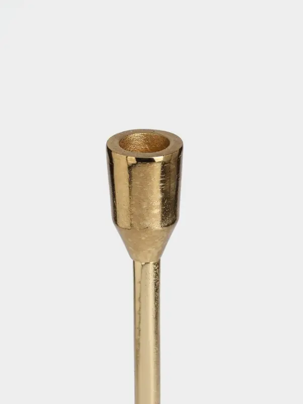 Подсвечник &laquo;Доблесть&raquo;, 8&times;8&times;30 см, золотой алюминий