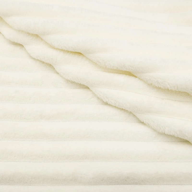 Покрывало 150х200 BRAVO Family велсофт Волна г/к №81 кремовый в пакете