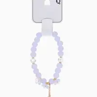 Браслет "Цветы Незабудки" шар №8, цвет фиолетовый