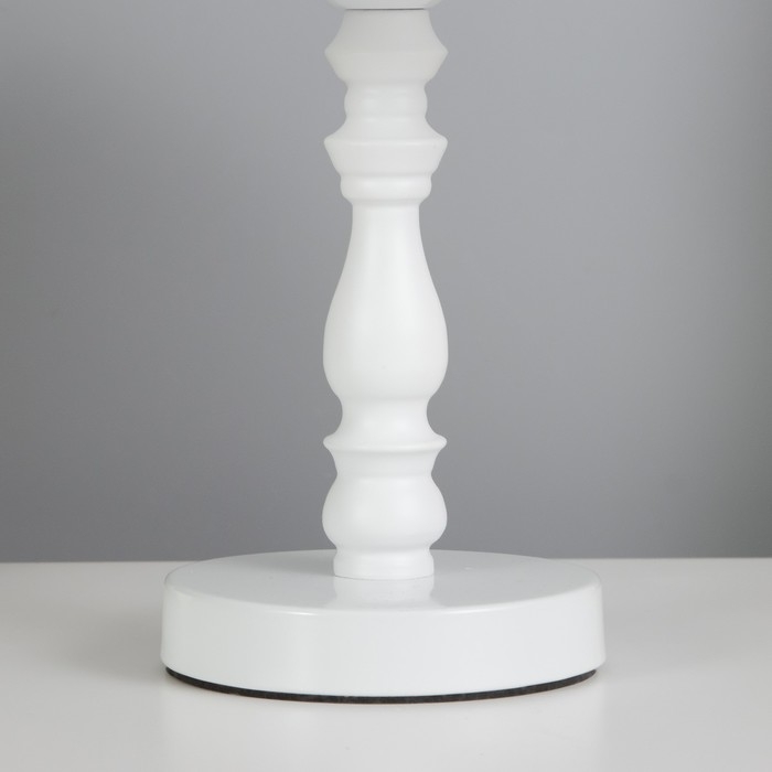 Лампа настольная "Ладья" 1x60Вт E27 белый 22х22х38см