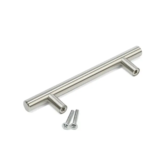 Ручка рейлинг ТУНДРА, нерж. сталь, d=12 мм, м/о 96 мм, цвет никель, фасовка 500