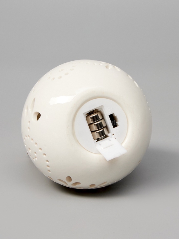 Светодиодная фигура Светодиодная фигура "Снеговик на шаре" 13.2х8.8х8.8, 1 LED, LR44x3(в компл.), Т/БЕЛЫЙ