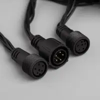 Гирлянда &laquo;Водопад&raquo; 2&times;3 м, IP44, УМС, тёмная нить, 800 LED, свечение белое, 8 режимов, 220 В