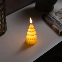 Светодиодная фигура &laquo;Ёлочка&raquo; 6&times;12&times;6 см, пластик, от батареек AG13&times;3, свечение тёплое белое