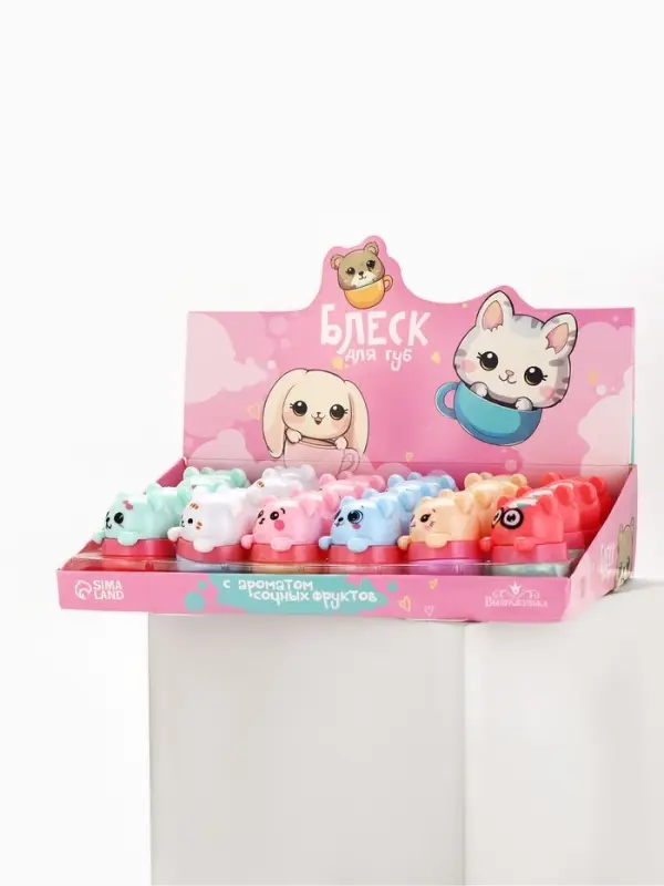 Детский бальзам для губ &laquo;Зверюшки&raquo;, 24х10 г, фруктовый аромат