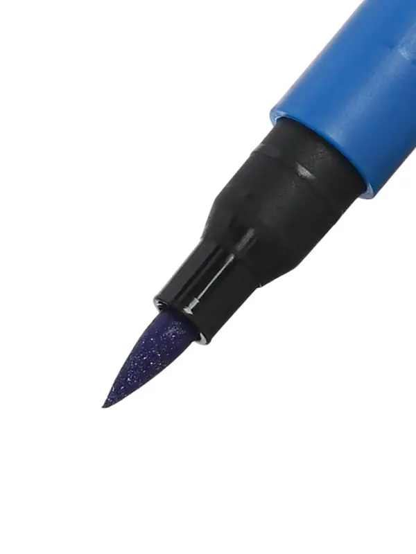 Фломастеры 12 цветов с блестками, в пластиковой коробке