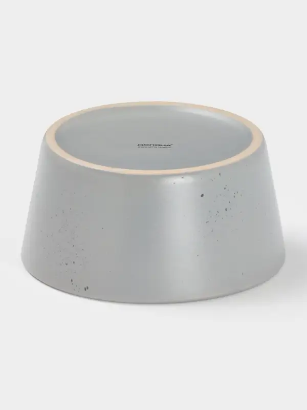 Салатник  Доляна 14,5х7 см "Гранит" серый