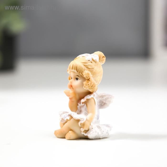 Сувенир полистоун Сувенир полистоун "Ангелочек-девочка в голубом сарафанчике" МИКС 5,2х3,5х3,5 см