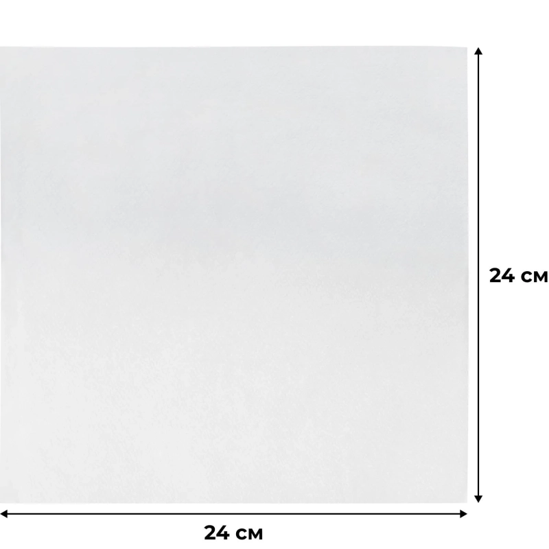 Салфетки бумажные Luscan 1сл24х24белые100шт/уп