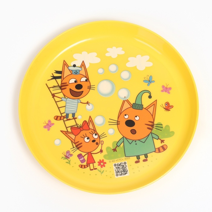 Набор детской посуды ТРИ КОТА «Обучайка», (тарелка, миска, стакан, ложка) Набор детской посуды ТРИ КОТА «Обучайка», (тарелка, миска, стакан, ложка)