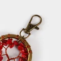 Брелок ловец снов "Великое древо" 19 см, цв. красный Брелок ловец снов "Великое древо" 19 см, цв. красный