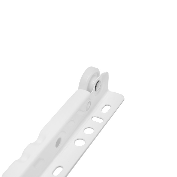 Роликовые направляющие ТУНДРА, L=500 мм, толщина 0,8 мм, белые, 2 шт. Роликовые направляющие ТУНДРА, L=500 мм, толщина 0,8 мм, белые, 2 шт.