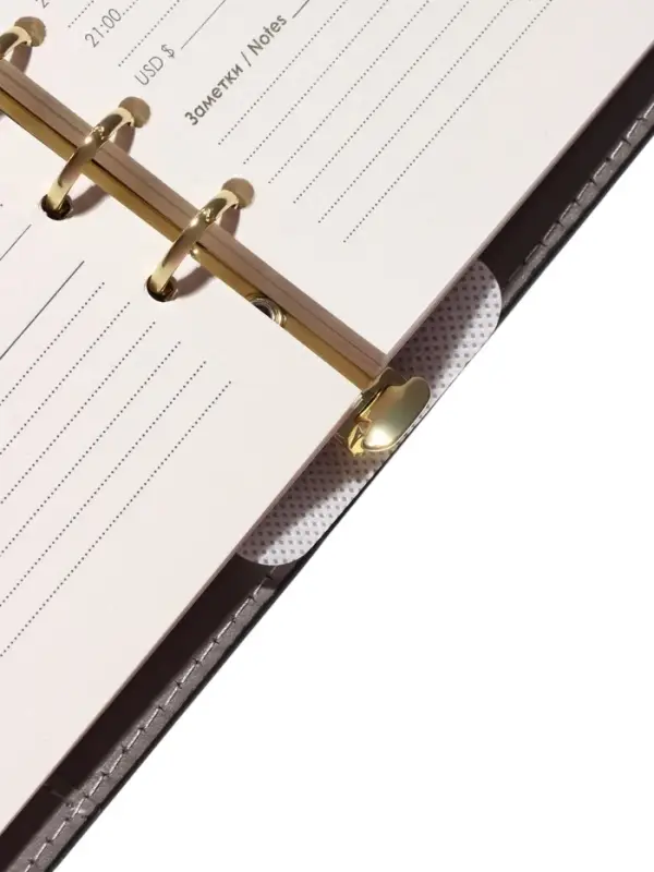 Органайзер на кольцах, А5, с хлястиком, 80л, линия, к/зам, Черный Органайзер на кольцах, А5, с хлястиком, 80л, линия, к/зам, Черный