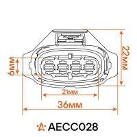 Разъём 4 pin с проводами для датчика абсолют. давления Лада, Chery, Hyundai; для ДМРВ Opel