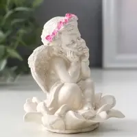 Фигура «Ангел на цветке», 8.5×7.5×7 см, перламутр